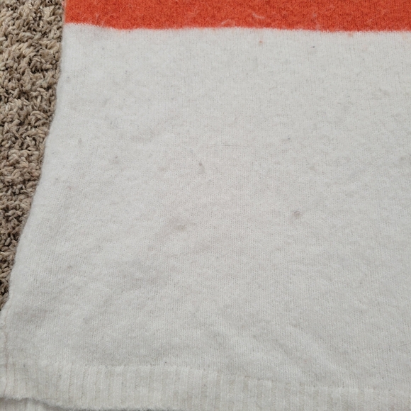 Madewell Sweater Ivory Rainbow Striped Stripe Wool Crew Neck Size Small - Picture 2 of 7